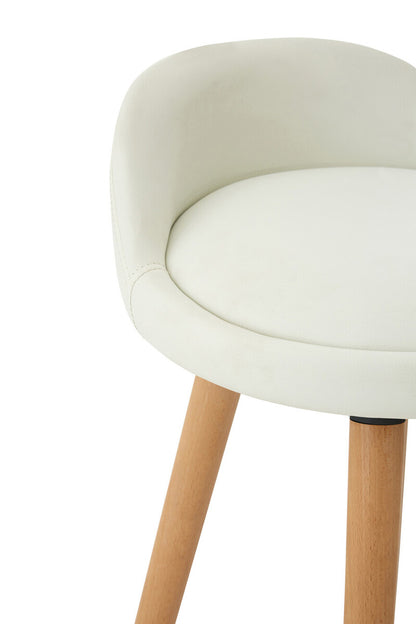 Normann White Bar Stool