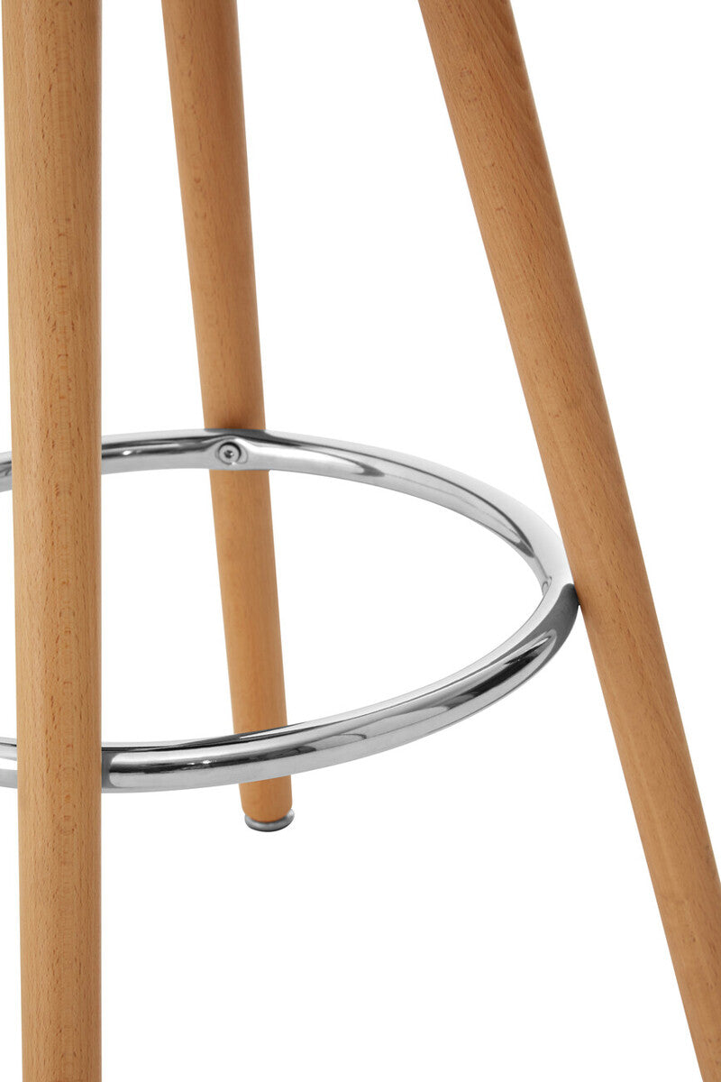 Normann White Bar Stool