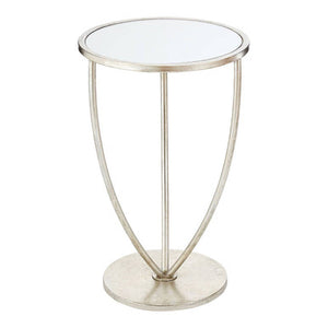 Marcia Silver Finish Side Table