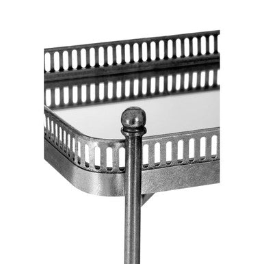 Reza Antique Silver Tray Table