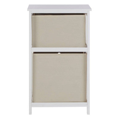 Lindo 2 Natural Fabric Drawers Cabinet