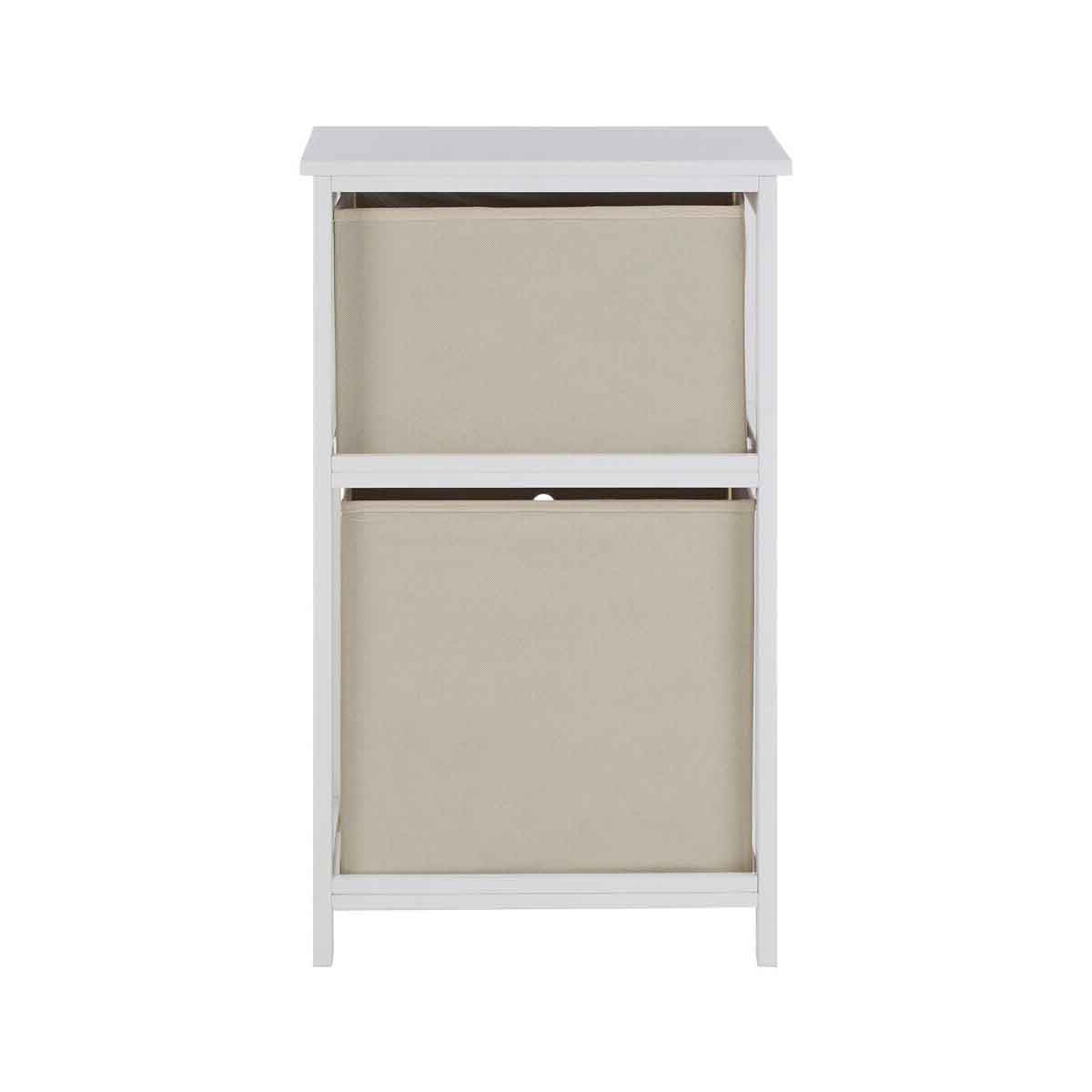 Lindo 2 Natural Fabric Drawers Cabinet