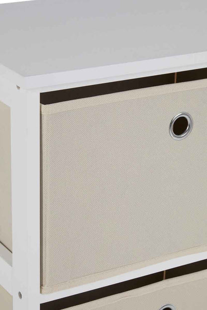 Lindo 2 Natural Fabric Drawers Cabinet