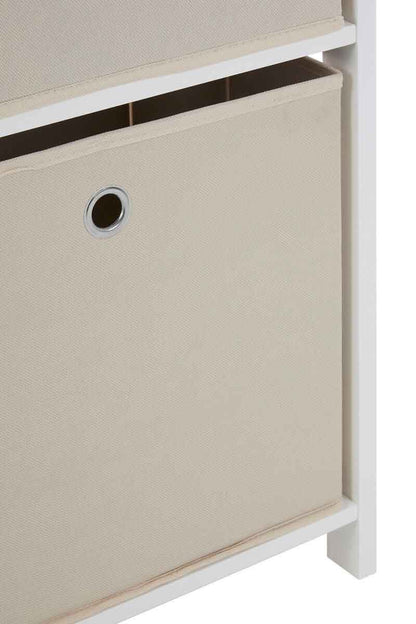 Lindo 2 Natural Fabric Drawers Cabinet