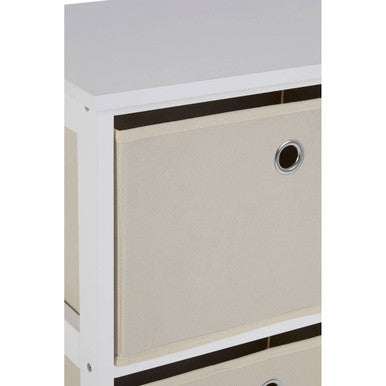 Lindo 2 Natural Fabric Drawers Cabinet