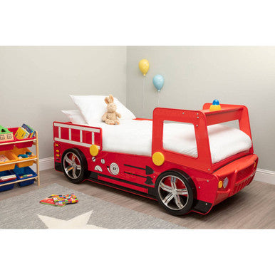 Kids Red Fire Engine Bed