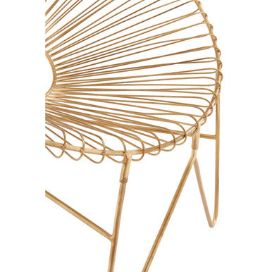 Templar Gold Wire Frame Occasional Chair - image 7