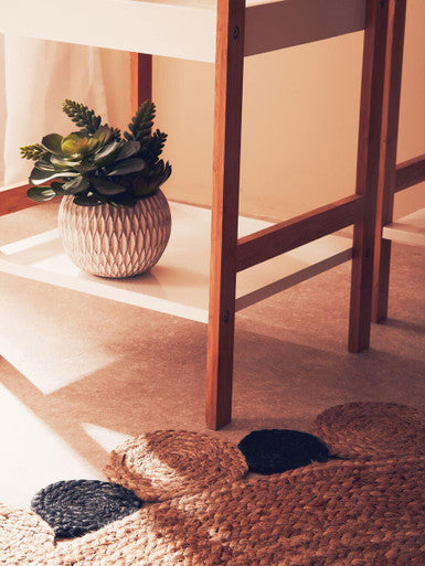 Nostra Three Tiered White And Natural Shelf Unit