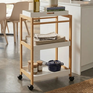 3 Tier Rectangular Storage Trolley | Nostra