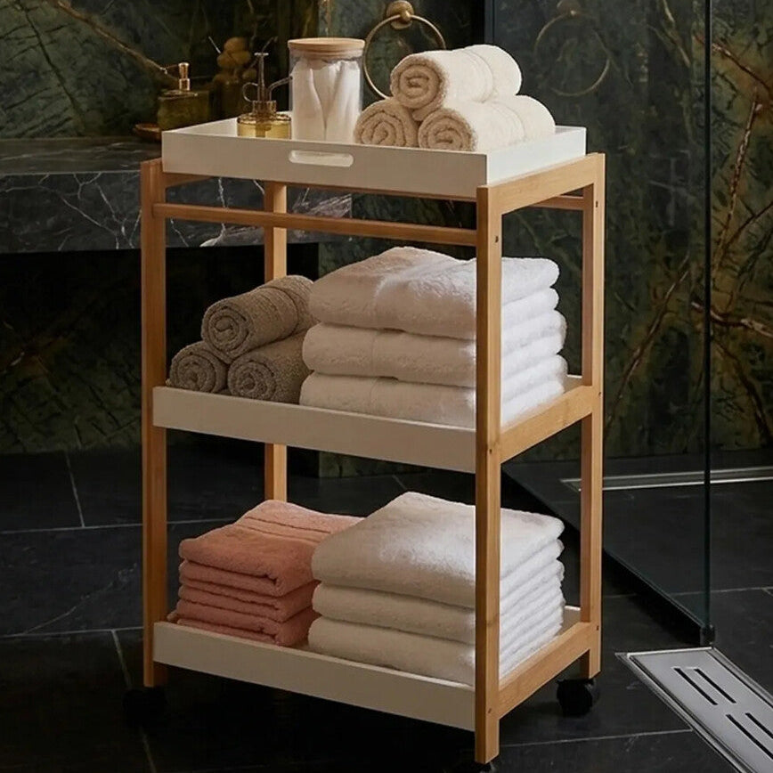 Nostra 3 Tier Rectangular Storage Trolley