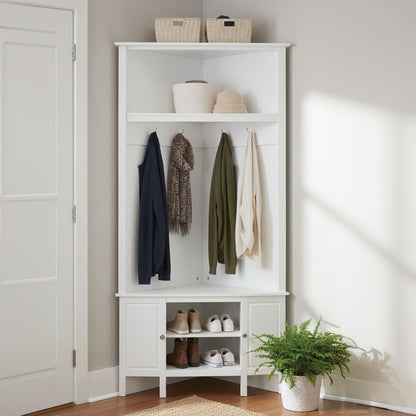 Portland Corner Coat Bench