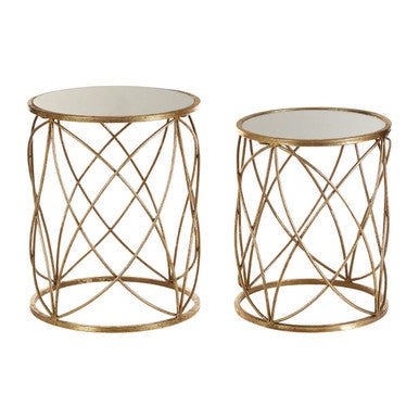 Arcana Set Of Two Round Side Tables.