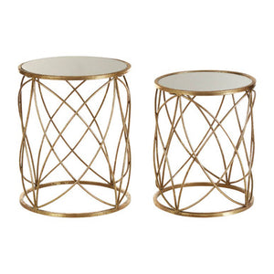Arcana Set Of Two Round Side Tables.