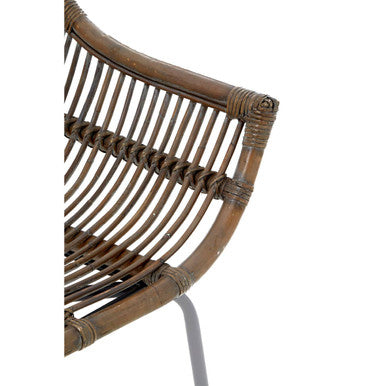 Lagom Grey Wash Natural Rattan Chair