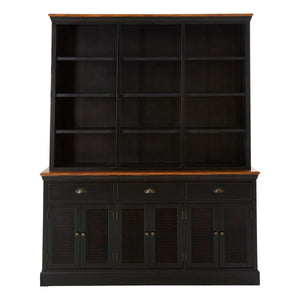 Virginia Black Wood Effect Dresser Cabinet