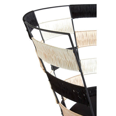 Fusion Beige And Black And White Chair
