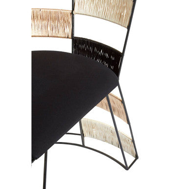Fusion Beige And Black And White Chair