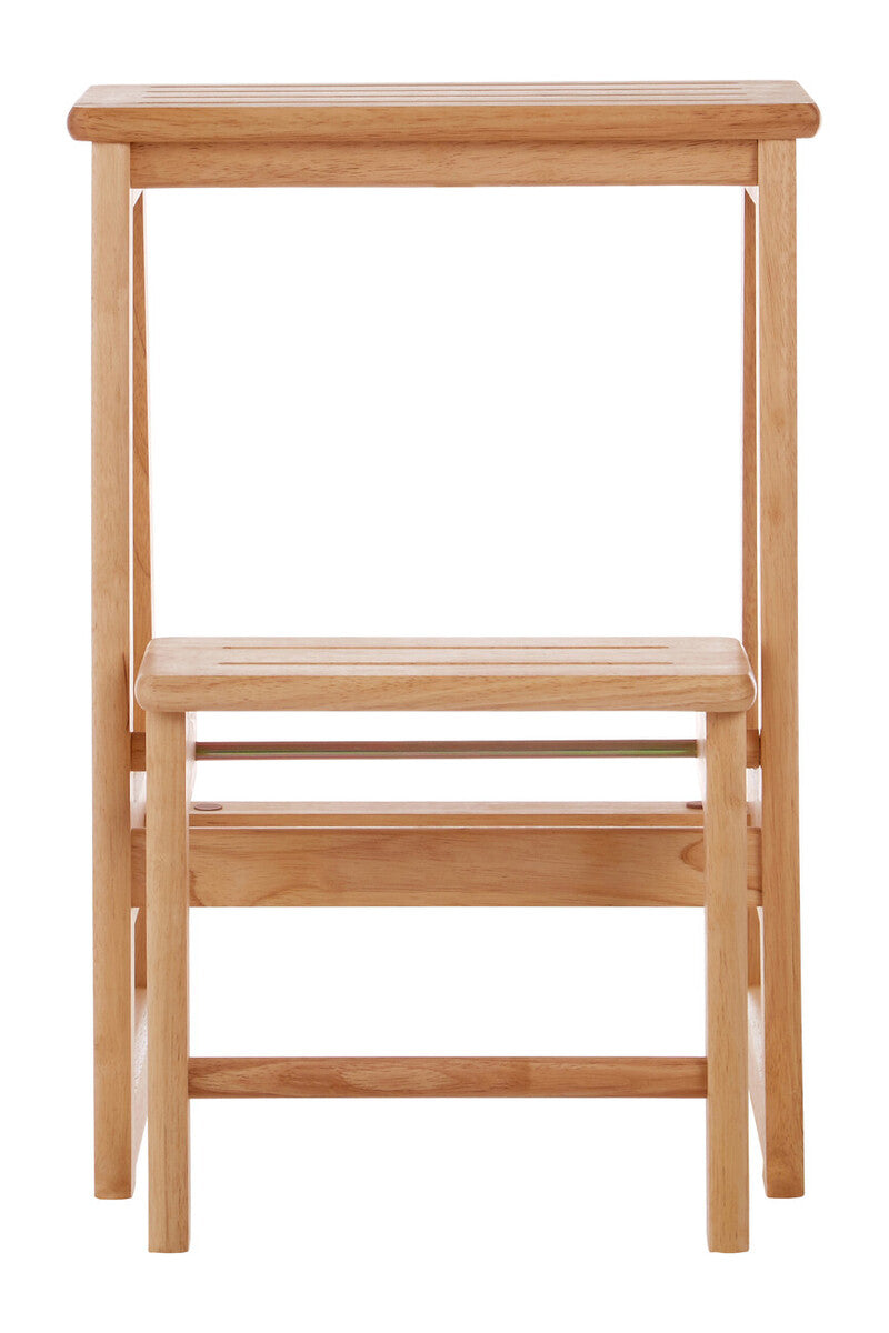 Tropical Hevea Wood Two Step Stool - Image 3