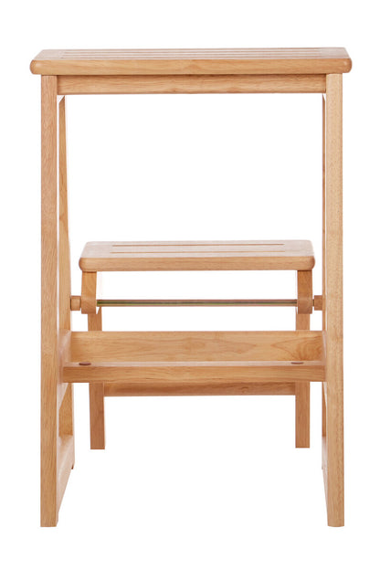Tropical Hevea Wood Two Step Stool - Image 5