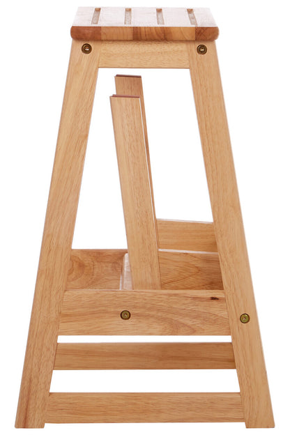 Tropical Hevea Wood Two Step Stool - Image 7