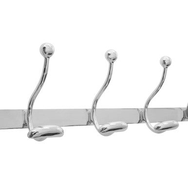 Arris 10 Hook Aluminium Wall Mounted Hanger.