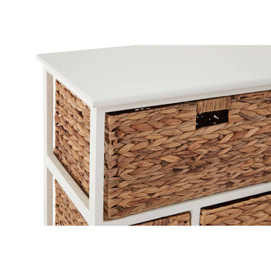 Padstow 6 Drawer White Frame Storage Unit