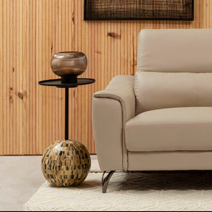 Rova Round Top Side Table with Sphere Mosaic Base
