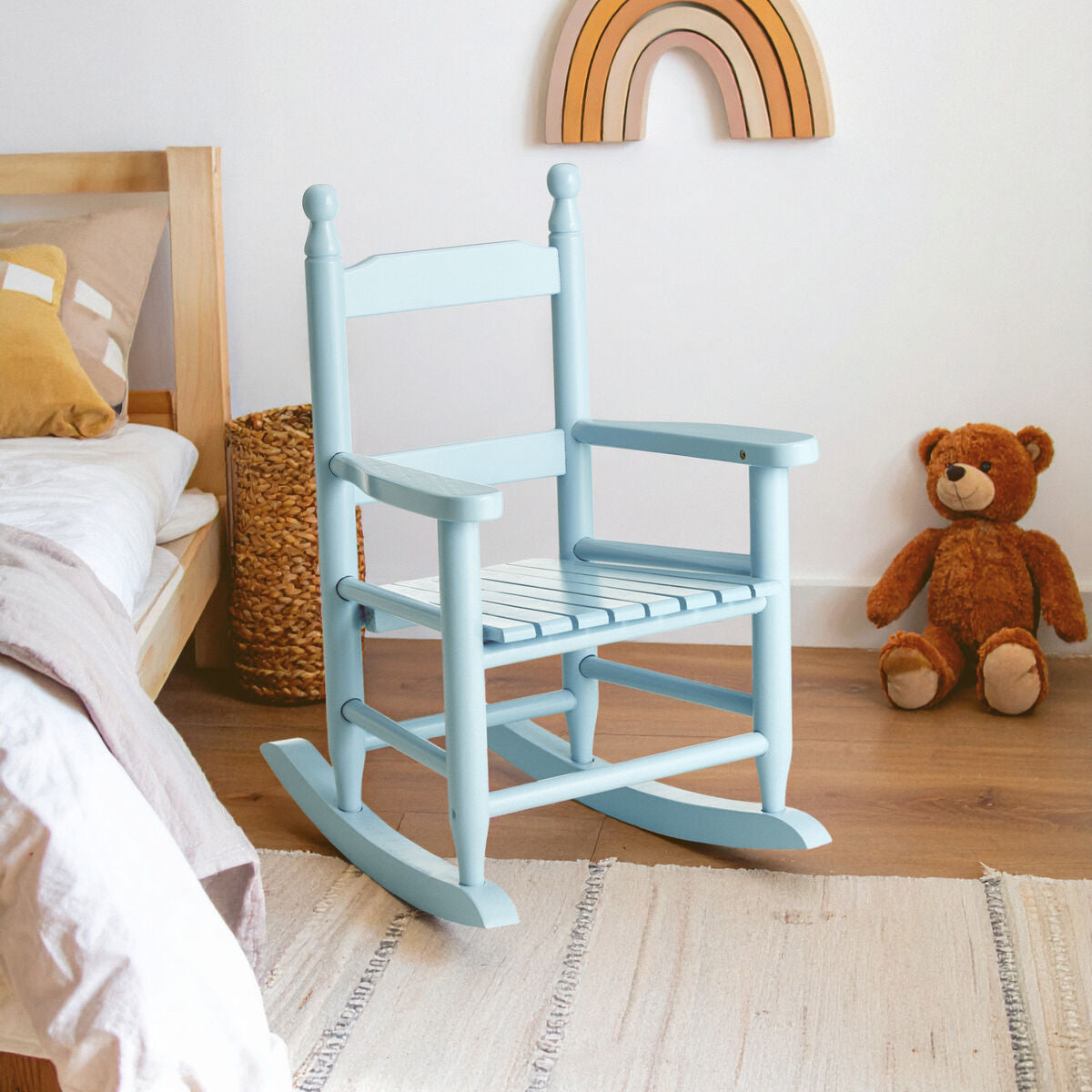 Kids Blue Rocking Chair