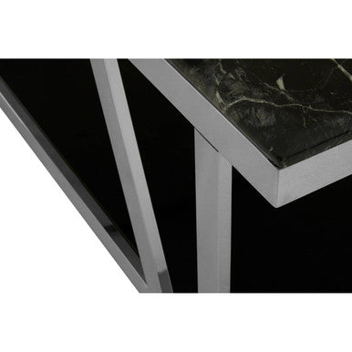 Ackley Silver Coffee Table With Marble Top - image 7