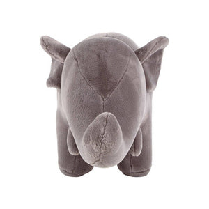 Jungle Safari Grey Faux Fur Elephant Kids Stool