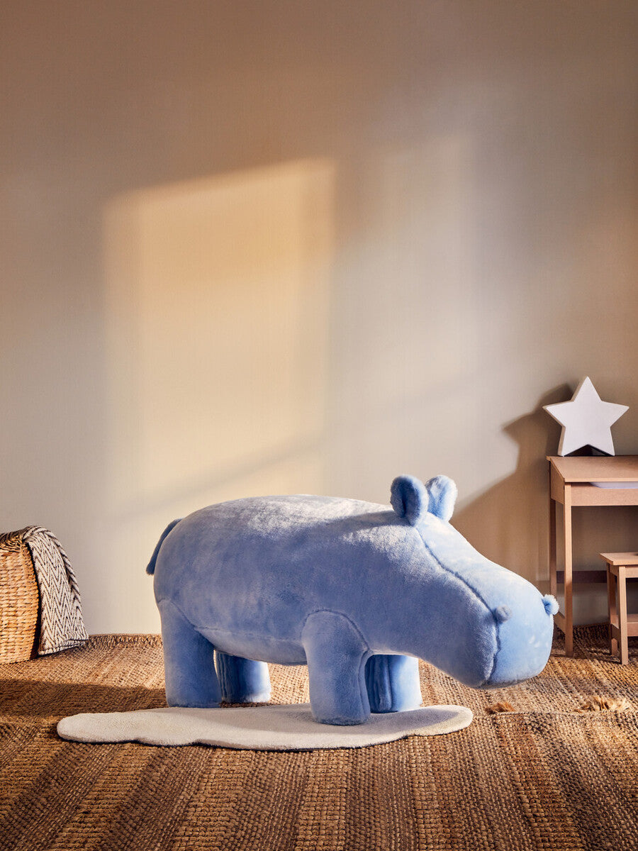 Hippo Blue Animal Chair