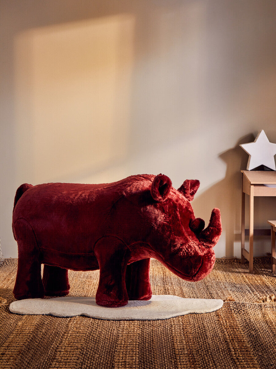 Rhino Maroon Animal Chair