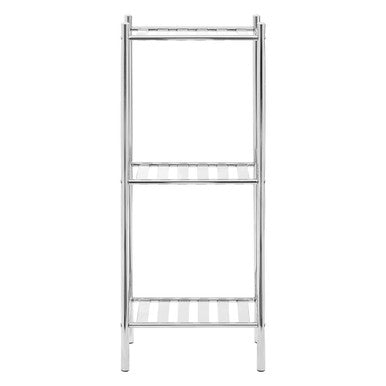 Dara 3 Tier Chrome Metal Shelf Unit