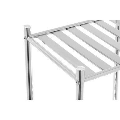Dara 3 Tier Chrome Metal Shelf Unit