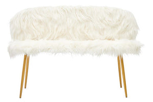 Sofa with Gold Finish Legs, Sienna