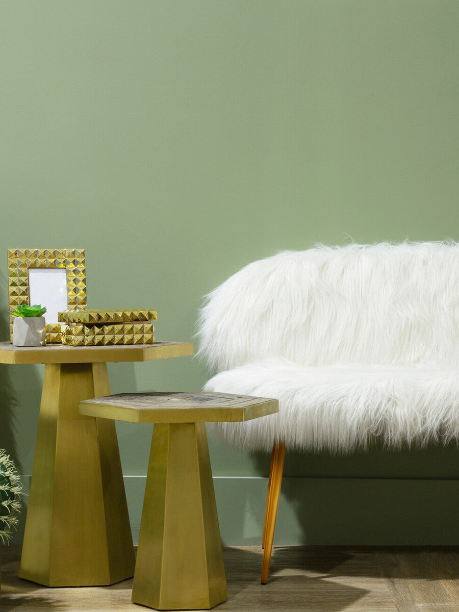 Sienna Sofa With Gold Finish Legs