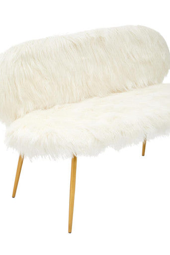 Sofa with Gold Finish Legs, Sienna