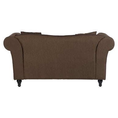 2 Seater Brown Chesterfield Sofa, Fable - image 5