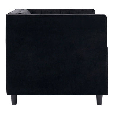 Farah Black Velvet Chair