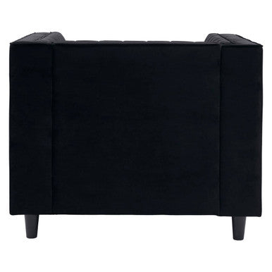 Farah Black Velvet Chair - image 5