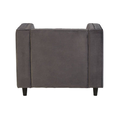 Farah Grey Velvet Chair