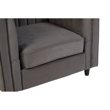 Farah Grey Velvet Chair - image 7