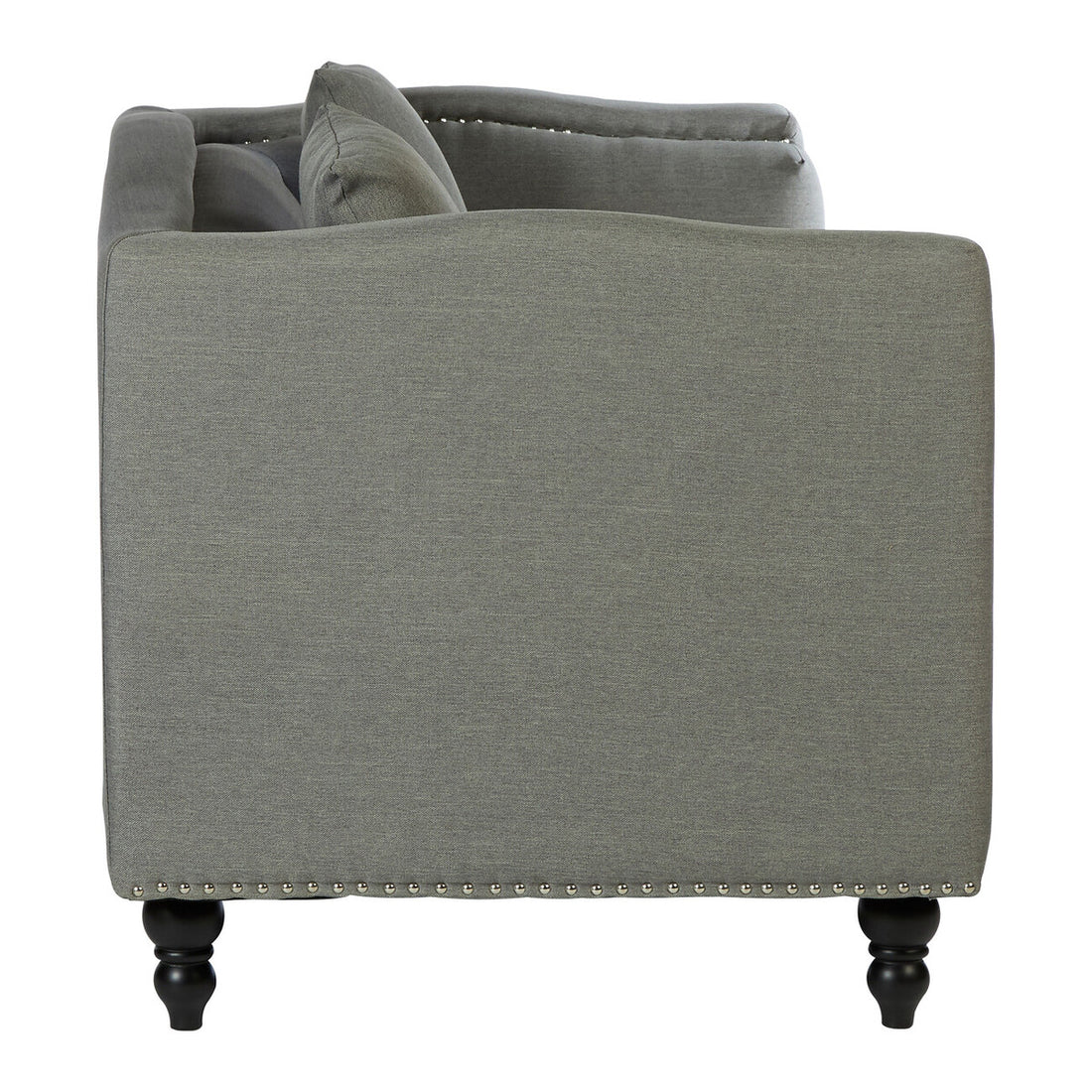 Feya 2 Seat Grey Fabric Sofa - Image 3
