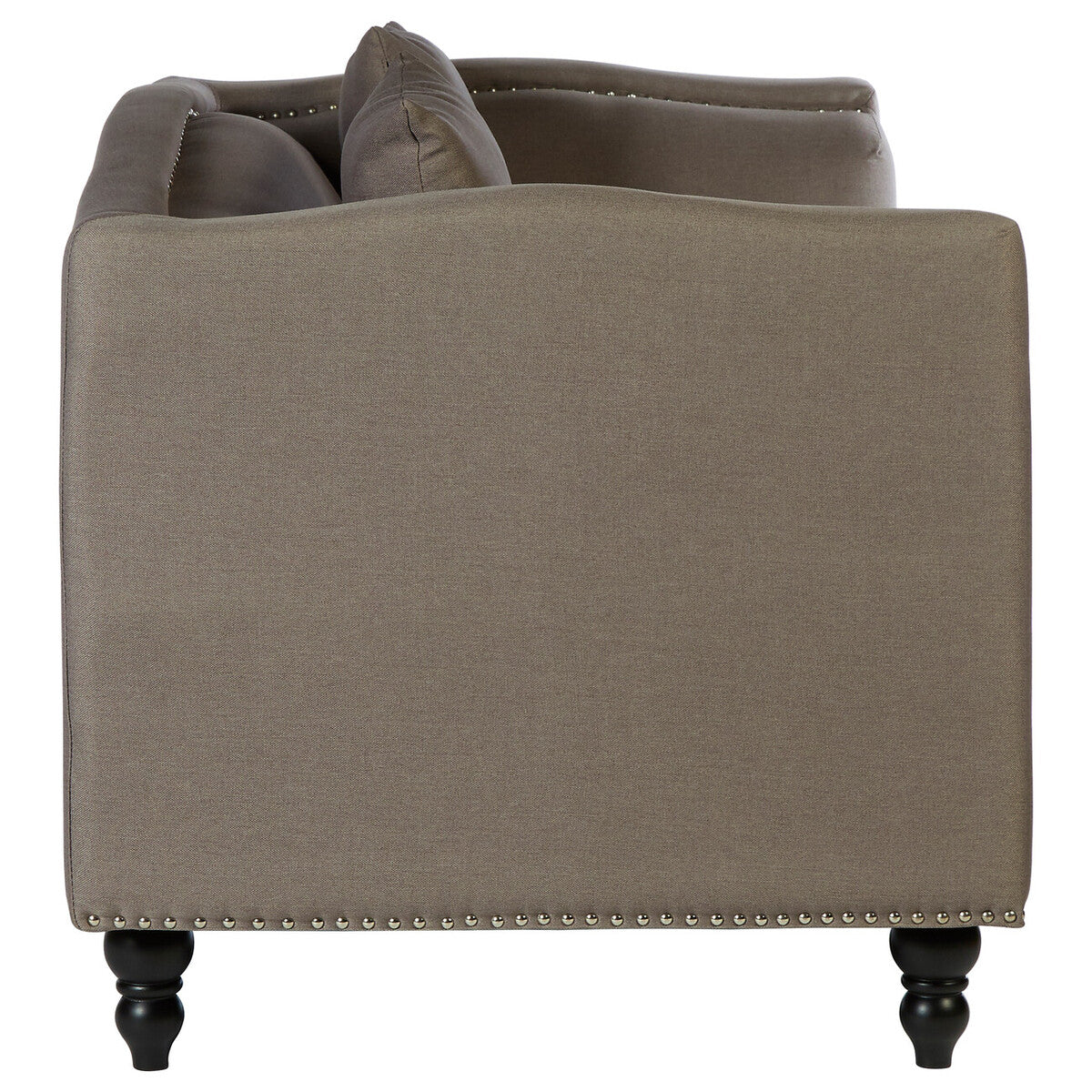 Feya 2 Seat Mink Fabric Sofa - Image 3