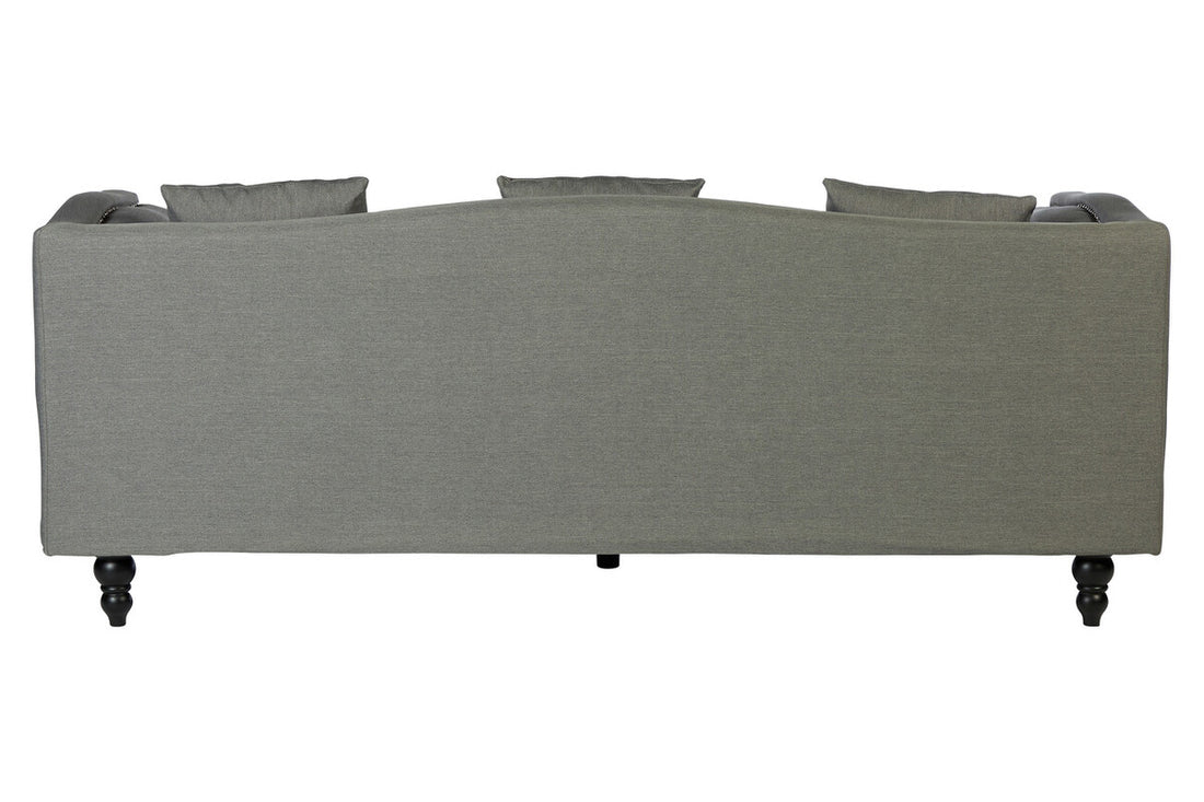 Feya Three Seater Grey Fabric Sofa - Image 4