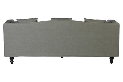 Feya Three Seater Grey Fabric Sofa - Image 4