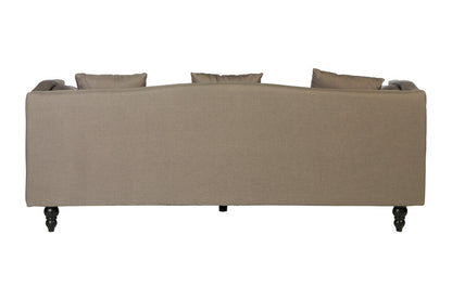 Feya 3 Seat Mink Fabric Sofa - Image 4