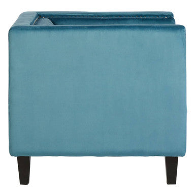 Felisa Blue Velvet Chair