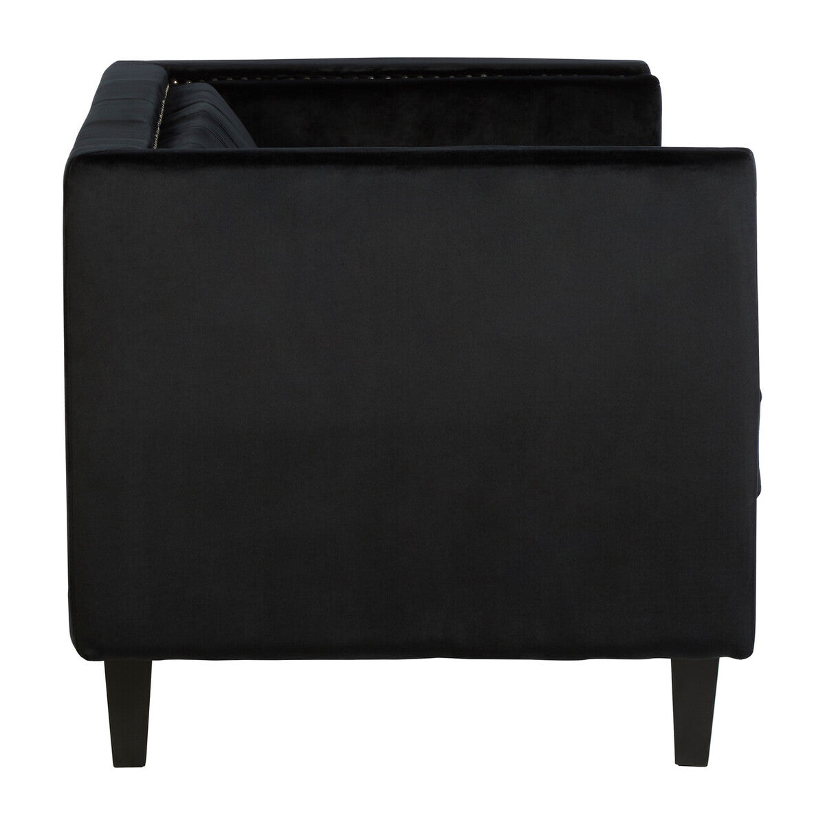 Felisa 2 Seat Black Velvet Sofa