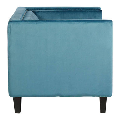 Felisa Two Seat Blue Velvet Sofa